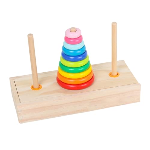 Tower of Hanoi, hölzerne Hirnteaser -Rätsel für Kinder Regenbogenstapelstapelblöcke Blocks Frühes logisches Denken sensorische Spielzeuge für 3 Jahre Gehirnteaser Tower of Hanoi, hölzerne Hirnteaser -Rätsel für Kinder Regenbogenstapelstapelblöcke Blocks Frühes logisches Denken sensorische Spielzeuge für 3 Jahre Gehirnteaser von LejeMaek