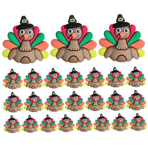 Lejelyma 25Pcs Turkey Decor, Silicone Mini DIY Crafts, Hide and Seek Toy, Turkey Ornaments for Home Thanksgiving Lejelyma 25Pcs Turkey Decor, Silicone Mini DIY Crafts, Hide and Seek Toy, Turkey Ornaments for Home Thanksgiving von Lejelyma