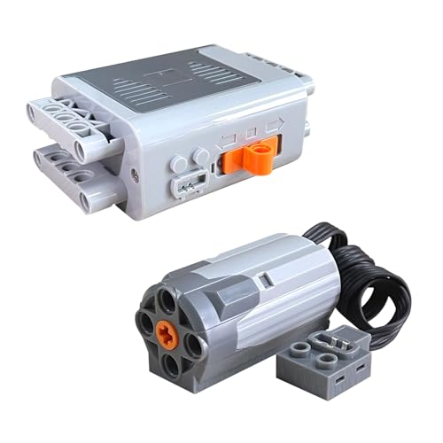 Leleopodo 2Pcs Power Function Kit Set, 8883 Motor/8881 Battery Box Parts, Compatible with Major Brands Tech Parts Buiding Block Motors von Leleopodo