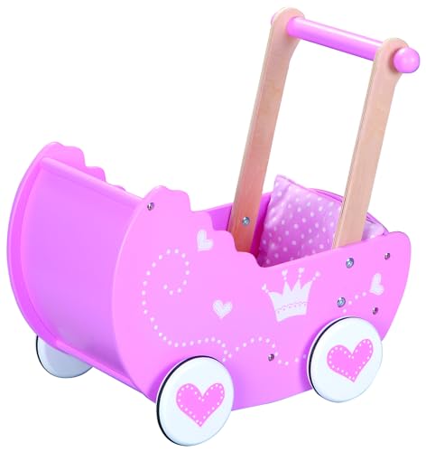 Lelin Holz Prinzessin Puppe Kinderwagen Buggy Kinderwagen Mädchen Kinder Pretend Play Lelin Holz Prinzessin Puppe Kinderwagen Buggy Kinderwagen Mädchen Kinder Pretend Play von Lelin