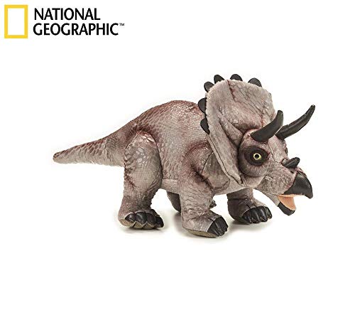 Lelly Plüschtier, 42 x 22 cm NGS Triceratops Plüsch-Spielzeug von National Geographic