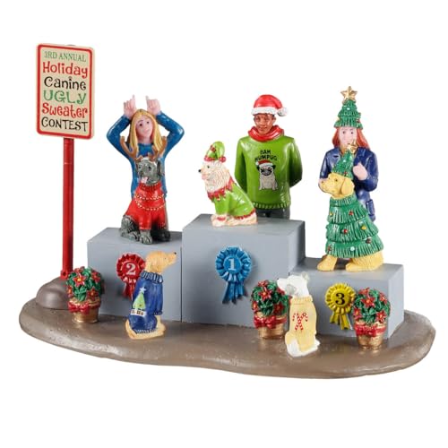 Lemax 13556 Caddington Village Accessory: Canine Holiday Sweater Contest von Lemax