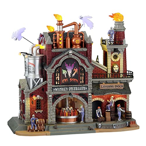 Lemax 15723-UK Spooky Town Sights & Sounds: Evil Spirits Whiskey Distillery von Lemax