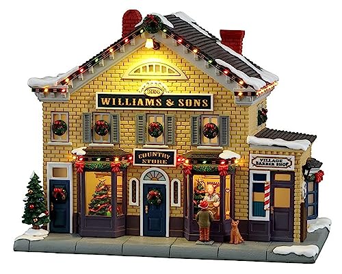 Lemax 15809-UK Norman Rockwell Lighted Buildings: Williams & Sons Country Store von Lemax