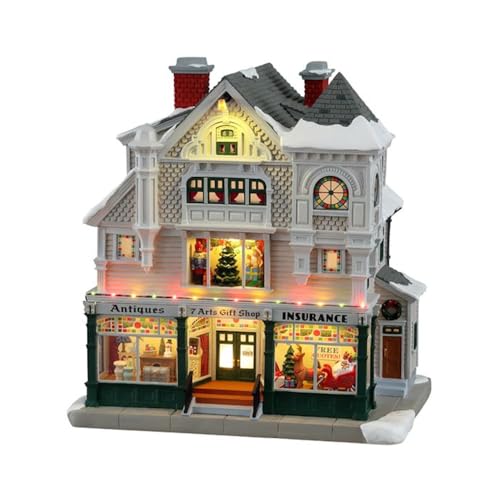 Lemax 15810-UK Norman Rockwell Lighted Buildings: Antique & Gift Shop von Lemax