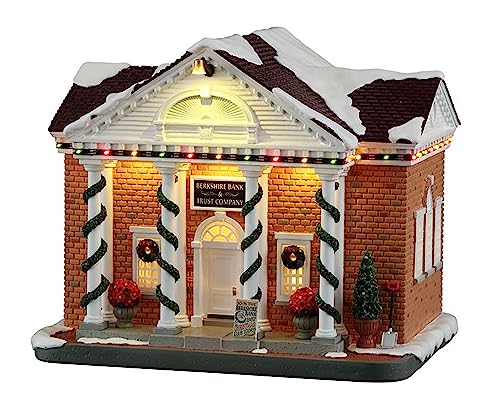 Lemax 15812-UK Norman Rockwell Lighted Buildings: Berkshire Bank & Trust Company von Lemax