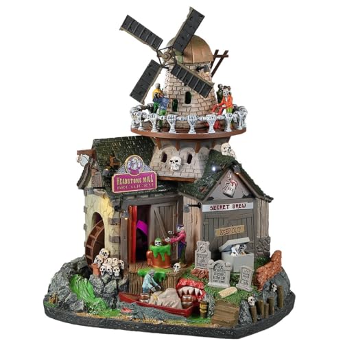 Lemax 25849-UK Spooky Town Sights & Sounds: Headstone Mill Brewery von Lemax