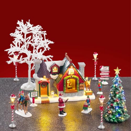 Santa's Snack Shack Set mit Netzteil 4,5 V Cod. 56674 von Lemax