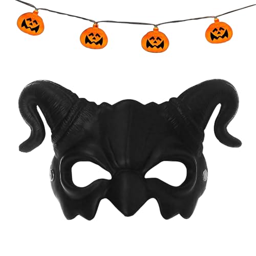 Lembeauty Gruselige Gesichtsbedeckung - Halloween Horror Maskerade Gesichtsmaske,Grusel Party Cosplay Kopfzier Für Festumzüge Partys Und Feste von Lembeauty