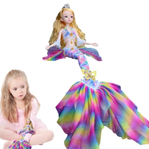 Lembeauty Kleine Meerjungfrau-Puppe, Modepuppe Prinzessin vom klassischen Film inspiriert, Kleine Meerjungfrau-Puppe, beweglich und exquisit für Geburtstags- und Kindertagsgeschenke Lembeauty Kleine Meerjungfrau-Puppe, Modepuppe Prinzessin vom klassischen Film inspiriert, Kleine Meerjungfrau-Puppe, beweglich und exquisit für Geburtstags- und Kindertagsgeschenke von Lembeauty