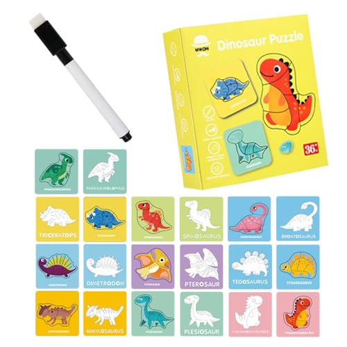 Lembeauty Puzzle für Kinder im Vorschulalter, Puzzlespielzeug für Vorschulkinder, Cartoon Montessori Puzzles - Lernspielzeug für Kinder im Alter von 0–3 Jahren, Lernspielzeug, Rätselbrett, von Lembeauty