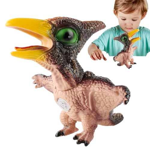 Lembeauty Weichgummi-Dinosaurierspielzeug,Weiches Dinosaurierspielzeug | Realistisches quietschendes Gummi-Dinosaurierspielzeug mit Sound - Realistisches und quietschendes Gummispielzeug, sturzsichere von Lembeauty