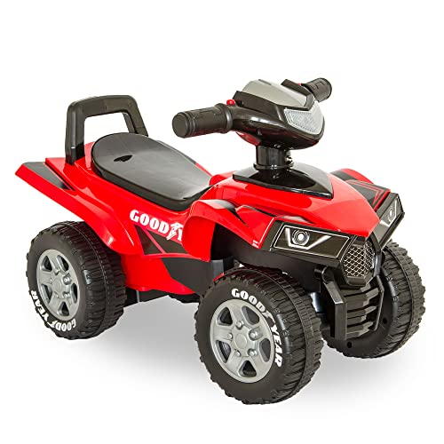 LEMODO Rutschauto rot in Quad-Optik | Rutscherfahrzeug für Kinder ab 18 Monate | Rutschfahrzeug mit Sound-Lenkrad | Kinderfahrzeug mit Kippschutz | Von Good Year Lizenziertes Kinderspielzeug LEMODO Rutschauto rot in Quad-Optik | Rutscherfahrzeug für Kinder ab 18 Monate | Rutschfahrzeug mit Sound-Lenkrad | Kinderfahrzeug mit Kippschutz | Von Good Year Lizenziertes Kinderspielzeug von Lemodo
