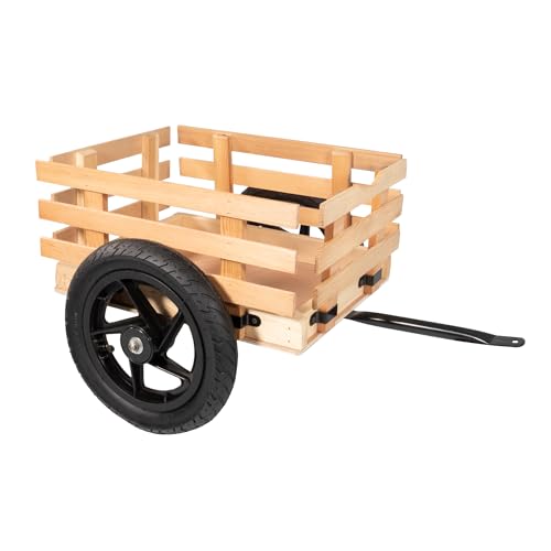 Lemodo Anhänger für Gokart – Trailer für Kinderfahrzeug mit vorhandener Anhängerkupplung, Hänger mit Luftreifen und Holzrahmen, Einachsanhänger passend für Kindertretfahrzeuge Lemodo Anhänger für Gokart – Trailer für Kinderfahrzeug mit vorhandener Anhängerkupplung, Hänger mit Luftreifen und Holzrahmen, Einachsanhänger passend für Kindertretfahrzeuge von Lemodo