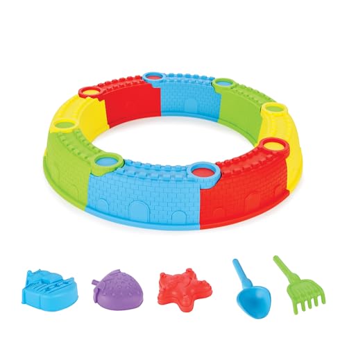 Lemodo Sandspielzeug Set für Kinder, Strandspielzeug mit 13 Teilen, farbiges Buddelzeug mit Sandformen und Sandschaufel, Sandkasten Spielzeug für Jungen und Mädchen, Sandburgen Bauset von Lemodo