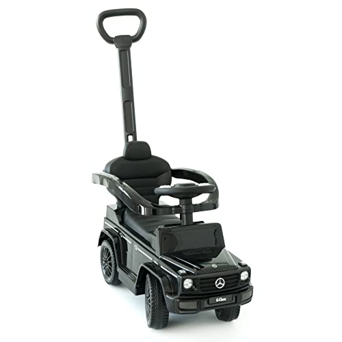 NATIV Rutschauto mit Schiebstange ab 1 Jahr | Rutschfahrzeug mit Sicherheitsbügel | Schiebeauto Mercedes in schwarz | Lenkung via Stange möglich | Staufach | Fußablage | Sound NATIV Rutschauto mit Schiebstange ab 1 Jahr | Rutschfahrzeug mit Sicherheitsbügel | Schiebeauto Mercedes in schwarz | Lenkung via Stange möglich | Staufach | Fußablage | Sound von Lemodo