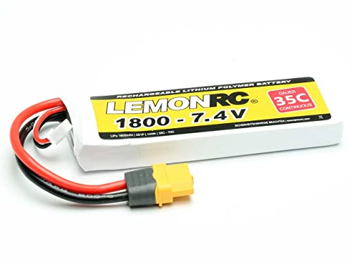 LemonRC Modellbau-Akkupack (LiPo) 7.4 V 1800 mAh Zellen-Zahl: 2 35 C Softcase XT60 von LemonRC