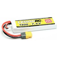 LemonRC Modellbau-Akkupack (LiPo) 7.4V 1800 mAh Zellen-Zahl: 2 35 C Softcase XT60 von LemonRC