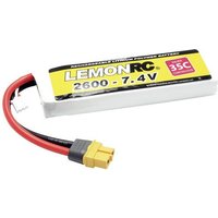 LemonRC Modellbau-Akkupack (LiPo) 7.4V 2600 mAh Zellen-Zahl: 2 35 C Softcase XT60 von LemonRC