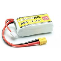 LemonRC Modellbau-Akkupack (LiPo) 7.4V 650 mAh Zellen-Zahl: 2 35 C Softcase XT30 von LemonRC