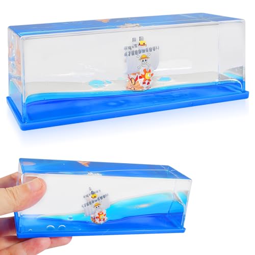 Lemotoy Bandai One Piece Model Ship Black Pearl Piratenschiff, Titanic Toy Geschenk, fließendes Modell für Kreuzfahrtschiff aus Acryl für Bürodekoration (Zong) (B) von Lemotoy