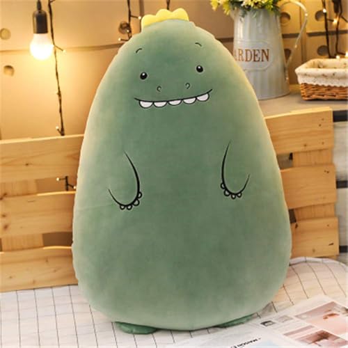 Lempefe 50cm Plüschtier Stuffed Dinosaurier, Schwein, Bär, Cat, Schafe, Nilpferd Cartoon Langes Kissen Unisex Plüsch-Puppe (Dinosaurier) von Lempefe