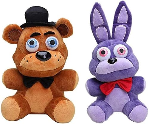 Lempefe FNAF Plüschtier Five NI-ghts at Fre-ddy's Fre-ddy Fazbear, 17,8 cm, Plüsch-Spielzeug, Bär, 2 Stück Lempefe FNAF Plüschtier Five NI-ghts at Fre-ddy's Fre-ddy Fazbear, 17,8 cm, Plüsch-Spielzeug, Bär, 2 Stück von Lempefe