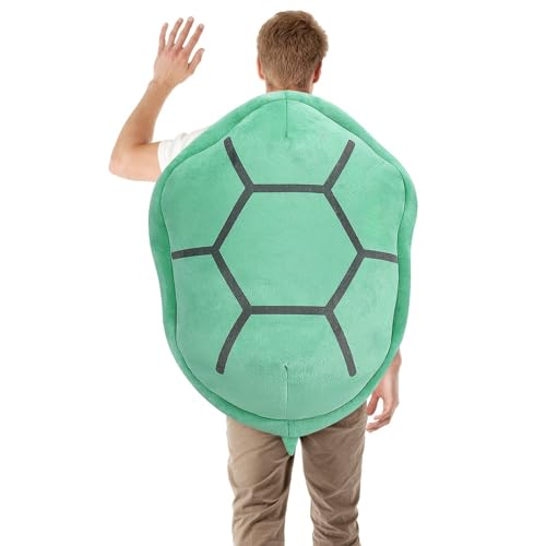 Lempefe Schildkrötenpanzer Plüschtier Groß Tragbarer Schildkrötenpanzer Kissen Plüschtier Schildkrötenpanzer Stofftier Schildkröte Cosplay Kostüm für Kinder Erwachsene （60cm） von Lempefe