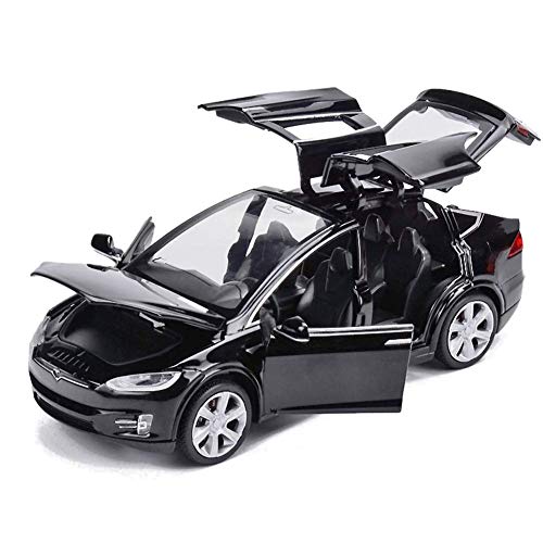 Modellauto Model X 90 - 1:32 Legierung Spielzeugauto mit Sound & Light Toy für Tesla von Lempefe