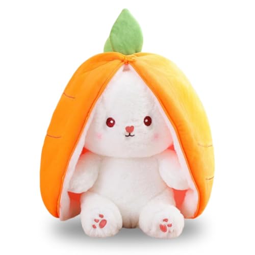 Plüschtier Osterhase, 25 cm, weich, Karotten, Puppe, Versteckpuppe, Plüschtier, wendbar, Karottenkissen, kreatives Urlaubsgeschenk für Erwachsene und Kinder Plüschtier Osterhase, 25 cm, weich, Karotten, Puppe, Versteckpuppe, Plüschtier, wendbar, Karottenkissen, kreatives Urlaubsgeschenk für Erwachsene und Kinder von Lempefe
