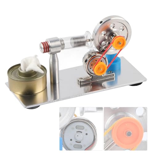 Modell eines Heißluft-Stirlingmotors, Stirlingmotor-Modell, Physik-Wissenschaftslabor-Lehrmittel mit Edelstahlstruktur für Freunde und Familie Modell eines Heißluft-Stirlingmotors, Stirlingmotor-Modell, Physik-Wissenschaftslabor-Lehrmittel mit Edelstahlstruktur für Freunde und Familie von LenTLy