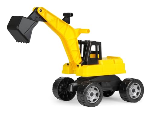 Lena 02017 - Starke Riesen Bagger, Baufahrzeug ca. 80 cm, Giga Trucks Schaufelbagger mit 2 Stahlachsen, großer Spielzeugbagger in gelb und schwarz, Baggerfahrzeug für Kinder ab 3 Jahre Lena 02017 - Starke Riesen Bagger, Baufahrzeug ca. 80 cm, Giga Trucks Schaufelbagger mit 2 Stahlachsen, großer Spielzeugbagger in gelb und schwarz, Baggerfahrzeug für Kinder ab 3 Jahre von Lena