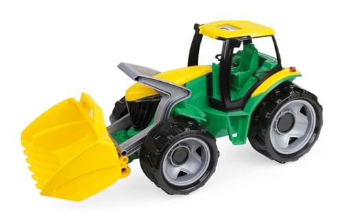 Lena 02057 - Starke Riesen Traktor mit Frontlader, grün / gelb, ca. 62 cm von Lena