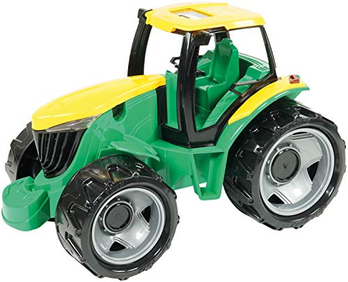 Lena 02121 Giga Trucks Traktor grün, Starke Riesen Spielfahrzeug ca. 48 cm, riesiger Trecker zum Spielen, großer Spielzeugtraktor für Kinder ab 3 Jahre von Lena