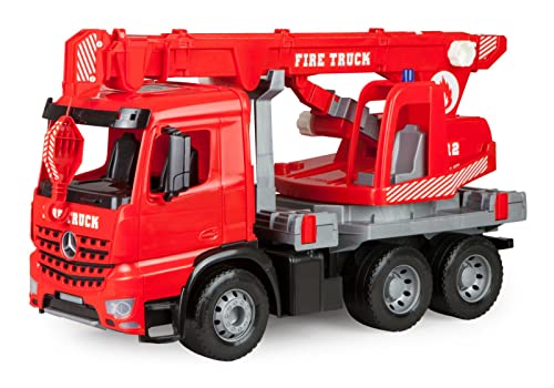 Lena 02175 - Giga Trucks Feuerwehr Kranwagen Mercedes Benz Arocs, Starke Riesen Feuerwehrkran rot, mit 3 Achsen, ca. 70 cm, Kranauto mit Seilwinde bis 1,05 m, großes Spielfahrzeug für Kinder ab 3+ Lena 02175 - Giga Trucks Feuerwehr Kranwagen Mercedes Benz Arocs, Starke Riesen Feuerwehrkran rot, mit 3 Achsen, ca. 70 cm, Kranauto mit Seilwinde bis 1,05 m, großes Spielfahrzeug für Kinder ab 3+ von Lena