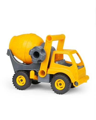 Lena 04215 - EcoActives Betonmischer, Baustellen Fahrzeug ca. 28 cm, robust mit beweglicher Mischtrommel, Spielfahrzeug für Kinder ab 2 Jahre, Gelb Lena 04215 - EcoActives Betonmischer, Baustellen Fahrzeug ca. 28 cm, robust mit beweglicher Mischtrommel, Spielfahrzeug für Kinder ab 2 Jahre, Gelb von Lena