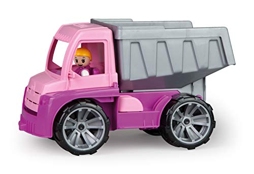 Lena 04451 TRUXX Kipper Pink, Fahrzeug ca. 27 cm, Muldenkipper LKW mit vollbeweglicher Spielfigur, robuster Kipplaster, Mulde kippbar, Spielfahrzeug für Mädchen ab 2 Jahre in rosa, lila Lena 04451 TRUXX Kipper Pink, Fahrzeug ca. 27 cm, Muldenkipper LKW mit vollbeweglicher Spielfigur, robuster Kipplaster, Mulde kippbar, Spielfahrzeug für Mädchen ab 2 Jahre in rosa, lila von Lena
