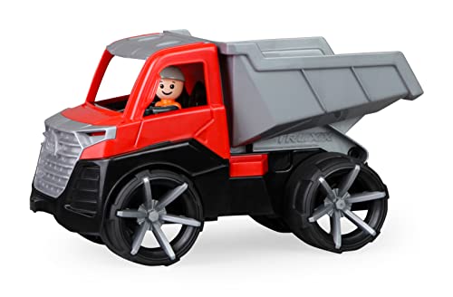 Lena 04530 - TRUXX² Kipper, Baustellenfahrzeug ca. 28 cm, Muldenkipper LKW mit vollbeweglicher Spielfigur, robuster Kipplaster, Mulde kippbar, für Kinder ab 2 Jahren, Speilfahrzeug rot/Silber Lena 04530 - TRUXX² Kipper, Baustellenfahrzeug ca. 28 cm, Muldenkipper LKW mit vollbeweglicher Spielfigur, robuster Kipplaster, Mulde kippbar, für Kinder ab 2 Jahren, Speilfahrzeug rot/Silber von Lena