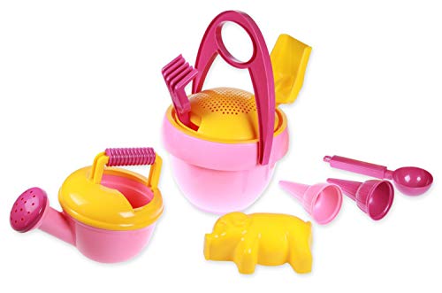 Lena 5421 - Sandset Mädchen I, 10-tlg. Pink, Rosa, Gelb Lena 5421 - Sandset Mädchen I, 10-tlg. Pink, Rosa, Gelb von Lena