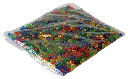 Lena 35022 - Bastelset Mosaik Stecker 10 mm Transparent 1000 Stück von Lena