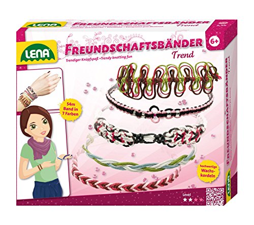 Lena 42044 - Freundschaftsbänder Trend, 54 m Band, 7 Farben von Lena