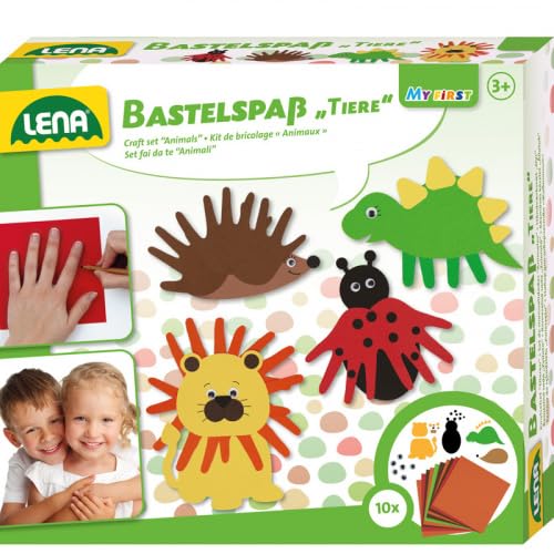 Lena 42620 Bastelspaß Tiere, Faltschachtel, Mehrfarbig Lena 42620 Bastelspaß Tiere, Faltschachtel, Mehrfarbig von Lena