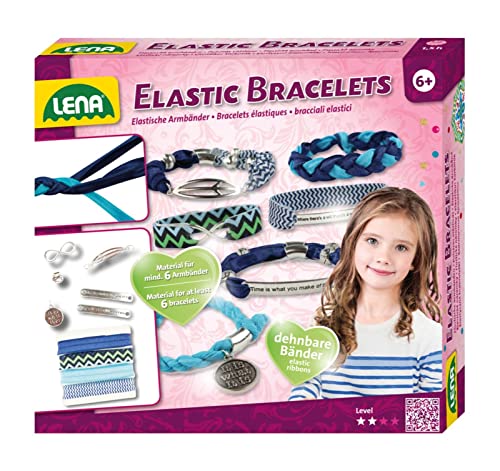 Lena 42651 Elastic Bracelets Bastelset, bunt, Mittel von Lena