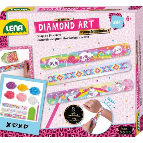 Lena 42726 Diamond Art Snap Armbänder, FS, Mehrfarbig Lena 42726 Diamond Art Snap Armbänder, FS, Mehrfarbig von Lena