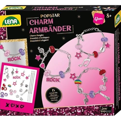 Lena 42728 Charm Armbänder Popstar, Faltschachtel, Mehrfarbig Lena 42728 Charm Armbänder Popstar, Faltschachtel, Mehrfarbig von Lena