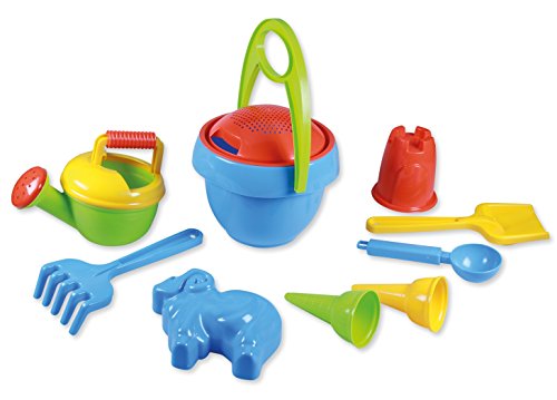 Lena 5420 Happy Sand Spielset Jungs I, Sandspielzeug mit 10 Teilen für Kinder ab 2 Jahren, Strandspielzeug mit Eimer, Sieb, Schaufel, Rechen, Gießer, Eislöffel, 2 Eistüten und 2 Formen, Mehrfarbig Lena 5420 Happy Sand Spielset Jungs I, Sandspielzeug mit 10 Teilen für Kinder ab 2 Jahren, Strandspielzeug mit Eimer, Sieb, Schaufel, Rechen, Gießer, Eislöffel, 2 Eistüten und 2 Formen, Mehrfarbig von Lena