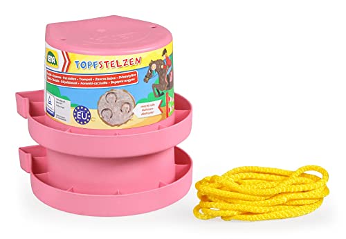 Lena 61412 Hufeisen Stelzen, Topfstelzen Hufe, Laufdosen ca. 13 cm, Kindertopfstelzen zum Balance üben, Becherstelzen einfarbig, Eimerstelzen in Rosa, Laufdollis für Kinder ab 36 Monaten Lena 61412 Hufeisen Stelzen, Topfstelzen Hufe, Laufdosen ca. 13 cm, Kindertopfstelzen zum Balance üben, Becherstelzen einfarbig, Eimerstelzen in Rosa, Laufdollis für Kinder ab 36 Monaten von Lena
