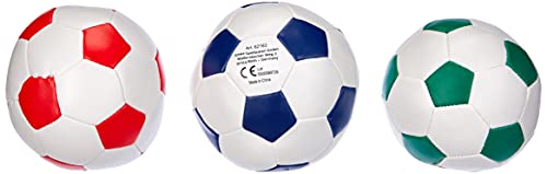 Lena 62163EC Soft-Fußbälle blau/grün/rot 10 cm - Softball Fußball aus Schaumstoff im 3er Set für langen Ballspielspaß, Kinder Schaumstoffball Set indoor & outdoor Lena 62163EC Soft-Fußbälle blau/grün/rot 10 cm - Softball Fußball aus Schaumstoff im 3er Set für langen Ballspielspaß, Kinder Schaumstoffball Set indoor & outdoor von Lena
