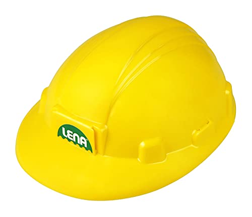 Lena 69841 - Baustellenhelm ca. 24 cm, Bauarbeiter Kinderhelm in Größe verstellbar, Bauhelm für kleine Baumeister, Baustellen Rollenspiel und Fasching, Kostüm Zubehör Helm für Kinder ab 2 Jahren, gelb Lena 69841 - Baustellenhelm ca. 24 cm, Bauarbeiter Kinderhelm in Größe verstellbar, Bauhelm für kleine Baumeister, Baustellen Rollenspiel und Fasching, Kostüm Zubehör Helm für Kinder ab 2 Jahren, gelb von Lena