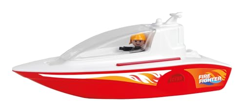 Lena BOAZZ Feuerwehrboot 36 cm, Spielzeugboot Indoor und Outdoor geeignet, für Kinder ab 2 Jahren, Kabine zum öffnen, Zwei Sitzplätze Plus Spielfigur, Rot Lena BOAZZ Feuerwehrboot 36 cm, Spielzeugboot Indoor und Outdoor geeignet, für Kinder ab 2 Jahren, Kabine zum öffnen, Zwei Sitzplätze Plus Spielfigur, Rot von Lena